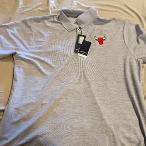 Grey Chicago Bulls polo